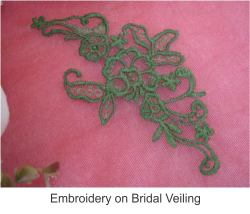 Emb on Bridal Veiling